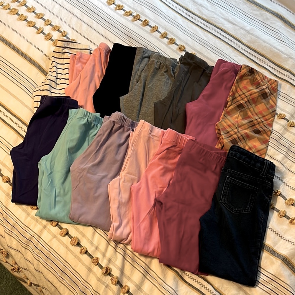 HUGE girls legging bundle - 7